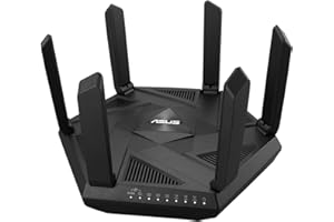 ASUS RT-AXE7800 - Routeur Wi-FI 6E Triple Bande AXE 7800Mbps - 6 GHz, Port WAN 2,5G, Double WAN, Support AiMesh, VPN Fusion, contrôle Parental avancé, AiProtection Pro et Instant Guard.