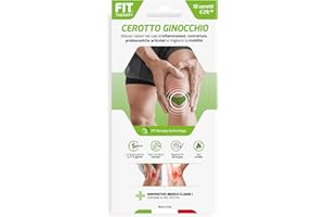 FIT Therapy – Cerotti Antidolorifici e Antinfiammatori Ginocchio - Per Tendinite, Gonalgia, Artrosi e Dolori Articolari – NON SCALDA, Impermeabile, Senza Farmaci, Dura 5 Giorni (10 Cerotti)