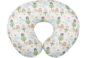 AMINOTER Boppy Stillkissen für Säuglinge 0+ Monate, Ergonomische Form mit Miracle Middle Einsatz - Stillkissen und Babynest fürs Stillen, Sitzkissen Baby