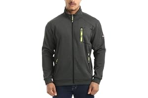 Lee Cooper Workwear LCJKT124 Veste en polaire thermique coupe-vent pour hommes à fermeture éclair complete