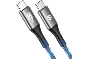 Silkland USB C to USB C Cable 2M 60W, C Charger Cable Fast Charge, Nylon Braided C to C Charger Cable Fast Charge for iPhone 16/Plus/Pro/Pro Max, Samsung S24 S23 Ultra/S24 S23/A14/A54, Pixel 8 Pro 8