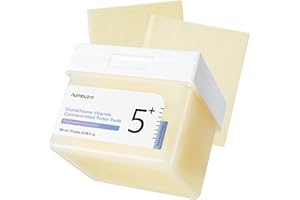 numbuzin N.°5 Toner Pads | Toner Pads Vitamin-Niacinamide Concentrated | Almohadillas doble lado | Glutatión, niacinamida, PHA | Exfoliación, antimanchas, hiperpigmentación | 70 unidades, 180 ml