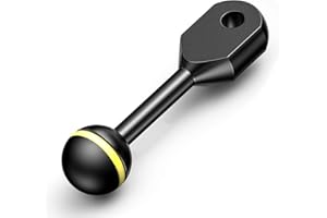 Sea Frogs 3" 7,62 cm aluminiowy adapter YS 1" ramię kulowe do podłączenia stroboskopu światła wideo do obudowy podwodnej