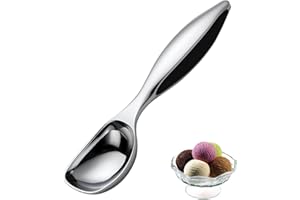 EHIOG Paletta per Gelato in acciaio inossidabile,Cucchiaio per Gelato Antigelo Antiaderente da 18 cm,Scoop Di Patate e Lo ​scoop Di Polpette in resistente lega di zinco,per gelato,riso,palline di melone