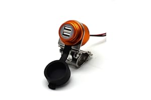 CLIFF TOP Cliff-Top® Aluminio 4.6 amperios de corriente USB Cargador universal - Kit de fuente de alimentación USB para GPS, navegación por satélite, y Smartphone, etc.