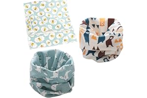 DEBAIJIA 0-6T Bambino Sciarpa Scaldacollo Neonato Cappello Set Bambini Ragazzo Ragazza Termico Inverno Cotone Unisex Caldo 3PCS