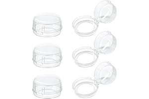 CYMYGS 6 Pcs Stove Knob Covers, Oven Knob Lock Child Safety, Protective Cove Fire Guard Cooker Switch, Prevent Kids & Pets from Turning on The Stove, Easy Fit Device for Kitchen Safety