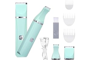 Electric Bikini Trimmer Wetisedg® Lady Shavers for Women Body Hair Trimmer Bikini Legs Pubic Underarm Rechargeable Pubic Hair Trimmer with Ceramic Blades IPX7 Washable Head,Wet and Dry Use