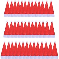Niktule Cappello Lecca-Lecca Natalizio,Portaposate Cappelli di Natale Cappello di Babbo Natale - 10 Pezzi di Cappelli per Bottiglie di Vino, Tappi per