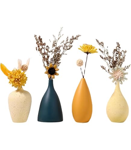 Vaso In Ceramica Bianco A Forma Di Zucca - Decorazione Da Tavolo, Centrotavola Per Fiori Freschi O Secchi, 19x13,5 Cm