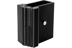 DRUCK SOLUTIONS Leiterfuss Ersatzfuss für Traversen Aussenschuh in verschiedenen Größen aus TPU UV-Resist passend für viele Leitertypen Holmgrößen Anti Rutsch Bodenschohnend Ersatzfuß weich inkl. Bohrschraube (50x20)