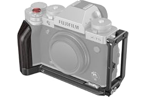‎SMALLRIG SMALLRIG Uchwyt X-T5 L aparatu dla FUJIFILM X-T5 z uchwytem bocznym Blackwood, wbudowaną płytką przełącznika dla Arca i regulowaną płytą boczną, obsługą fotografowania w poziomie i pionie - 4137