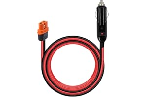 RIIEYOCA XT60i do gniazda zapalniczki samochodowej, kabel do ładowania, 12 V do gniazda zapalniczki samochodowej XT60i, kabel adaptera do panelu słonecznego RV Portable Power Station Solar Generator