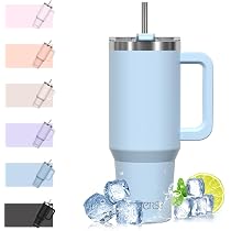 Gobelet Isotherme 1200ml Avec Poignée Et Paille - Acier Inoxydable - Étanche - Pour Voiture, Voyage