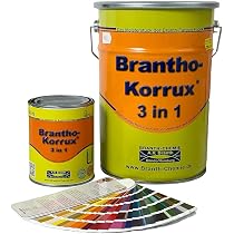Brantho Korrux 3-in-1 Rostschutz-Spray 400ml (3er Pack) - Schwarz, Metallschutzfarbe Inkl. Spraydosenhandgriff