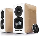 Edifier S880DB Bluetooth-Högtalarelement System, En Storlek, Trä-Vit