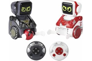 Silverlit Ycoo by Kickabot – Robots de fútbol radiocontrolados 15 cm – Pack de 2 Robots – 3 Juegos Disponibles: fútbol, Bolos, Carreras en Las parcelas