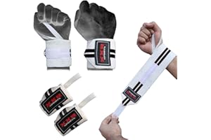 XXR Power Wrist Wrap Wraps Supports Gym Workout Fist Straps ZOR Weight Lifter Exercise Fitness BLACK