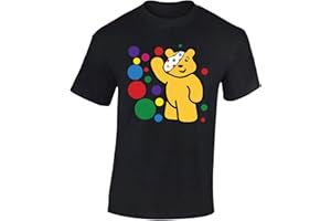 GIFT HUB Spotty 2025 Support Bear Panda Spotty School Unisex Gift Boys Yellow T-Shirt Girls Yellow T Shirt Kids Tshirt Printed Design