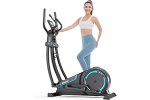 ‎THERUN THERUN Crosstrainer für zuhause, Ultraleise Magnetisch Ellipsentrainer mit 38cm Schrittlänge, 16 Widerstandsstufen, bis 150kg