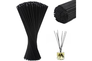 Lotbun 60 szt. pałeczki z dyfuzorem zapachowym 30 cm x 3 mm do kuchni, łazienki, salonu, zapachu domu, dyfuzora zapachowego, dyfuzor trzcinowy (czarny)