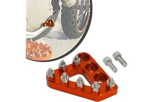 JFG RACING JFGRACING Motorcycle Rear Brake Pedal for Billet 125 250 300 350 450 530 690 950 990 SX EXC XCF SXF XC XCW EXCF SMR – Orange