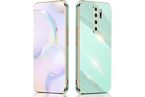 ILING Funda para Xiaomi Redmi Note 8 Pro, Silicona Coloreada Case, Estuche Ultrafino Anti-caída para Niña, Caja para Proteger la Cámara (Verde)
