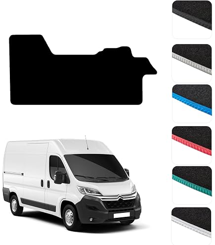 FITS CITROEN NEMO 2008 & ONWARDS TAILORED BLACK RUBBER VAN FLOOR MATS