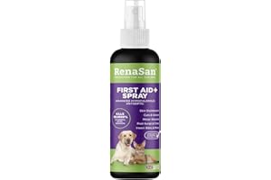RenaSan Animal First Aid Spray (100ml) – Wound Disinfection, Kills Bacteria & Stops Itching, Alcohol-Free, Non-irritating, for Dogs, Cats & all other animals.