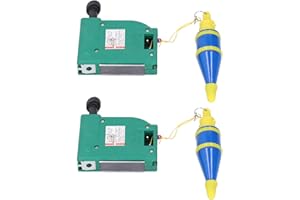 Fafeicy 2Pcs Magnetic Plumb Bob and Line, 5m/16.4ft Plumb Rite Alloy Steel Magnetic Wire Hammer for Construction Industry House Decoration