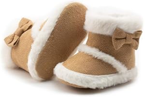 Sonsage Infant Baby Girls Boys Snow Boots Soft Anti-Skid Sole Ankle Premium Booties Newborn Toddler Prewalker Winter Warm Crib Shoes