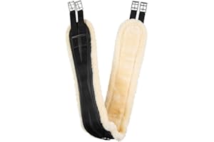 HORZE Cincha de Uso General Atlanta, Negro, 135