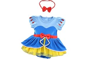 Lito Angels Baby Mädchen Prinzessin Kostüm Kleid Body Strampler Party Verkleidung Outfit mit Stirnban