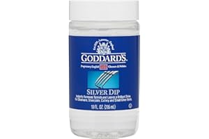 Goddard's Silver Dip Cleaner 295ml – Instantly Removes Tarnish – Cleans, Shines & Protects – Silver Dip for Silverware, Cutlery, Jewelry, Flatware, Silverplate – Easy to Use Liquid Cleaner 296879