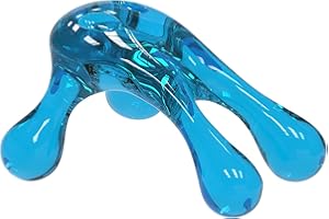 BVN Rodillo Masaje Muscular Masajeador corporal manual de plástico, espalda, cuello, hombros y piernas automasaje, Trigger Point Reflexology 4 vías herramienta de masaje masajeador cervical y espalda