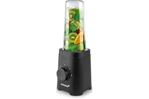 ‎KORONA Korona 24500 Smoothie Maker | mit 2 Leistungsstufen & Pulse Funktion |für ein homogenes Mixergebnis | ToGo Becher 600 ml mit Trinköffnung | |BPA-frei | Leistung 320 Watt