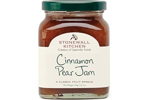 ‎STONEWALL KITCHEN Stonewall Kitchen Cinnamon Pear Jam, Pear Jam with Cinnamon Aromatic Fruit Spread, Sweet Spicy, Ideal Jam for Breakfast, Creamy Pear Spread, High-Quality Fruit Preparation
