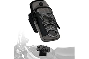 AnXin Electric Dirt Bike Handlebar Bag Motorcycle Battery Cover Storage Bag for Surron Sur-Ron S/X Light Bee S/X Segway X 160/X 260 E-Bike （Grey）