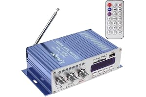 DollaTek 12 V Hi-Fi digital stereoljudförstärkare USB SD DVD FM-ljud stereo radio MP3-högtalare bil Bluetooth-förstärkare min