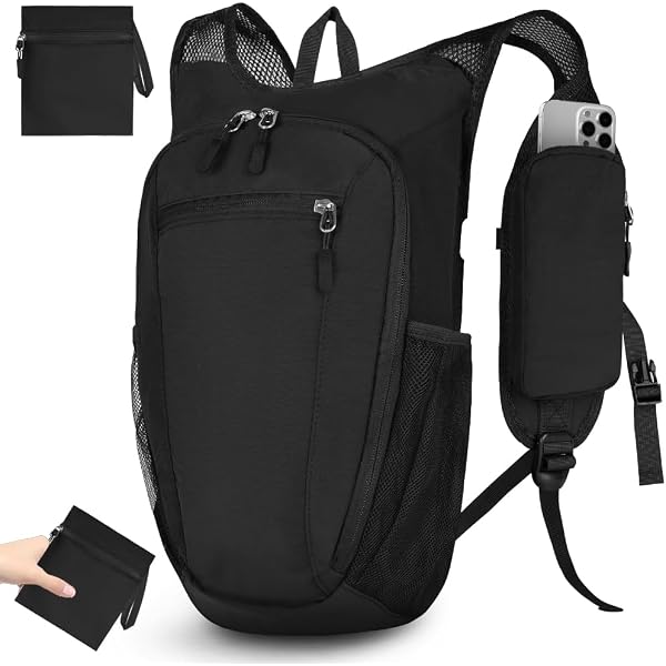 wanderrucksack 10 liter damen 10L, Klein Tagesrucksack Daypack, Faltbarer Rucksack, Leichter Reise Wanderrucksack, Reiserucksack Wasserdichter Rucksack Herren, für Trekking, Radfahren, Klettern, Reisen Sport & Freizeit Natural Paradise Ersatzteile - Variant:Roach frischwasser