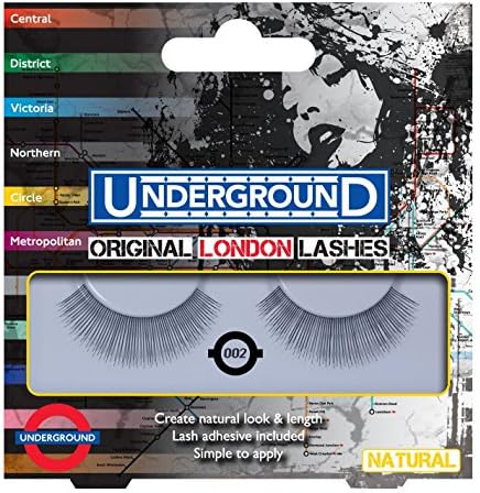 Underground London Natural False Eyelashes Number 002