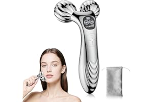 Massaggiatore Viso Antirughe Lifting Elettrico, DOCOCO Dispositivo di Bellezza con 3 Modalità e 6 Livelli D' intensità, Massaggio EMS per Viso e Corpo Cura della Pelle