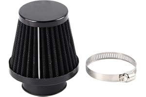YOSOO HEALTH GEAR Filtre a Air Moto, 38mm Filtre à Air Universel Remplacement Pour Motos Tout-terrain Vtt Quad Dirt Pit Bike, Kit De Filtre à Induction D'admission à Pince