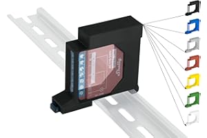 SHELLY HUTSCHIENENHALTER PW3D Shelly Plus/Gen3 Hutschienenhalter/Adapter Single DIN Rail bracket (35mm) (Schwarz (Prime))