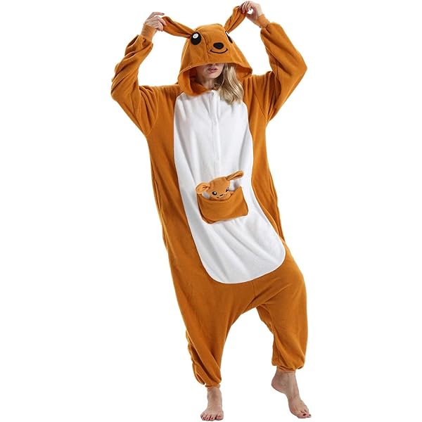 FunnyCos Unisex Tier-Onesie für Erwachsene, Halloween, Pyjama, Cosplay-Kostüm, mit Kapuze, Loungewear, S (Fits Height 147-157cm FunnyCos Unisex Tier-Onesie für Erwachsene, Halloween, Pyjama, Cosplay-Kostüm, mit Kapuze, Loungewear, S (Fits Height 147-157cm