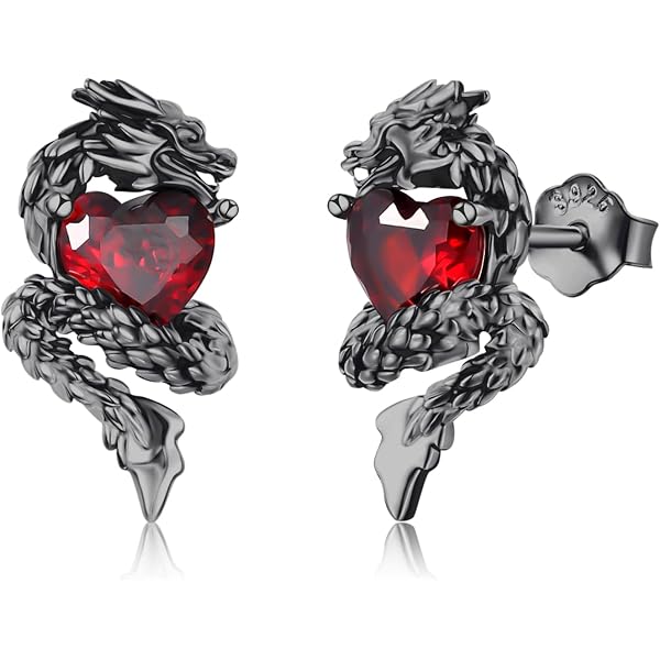 New In Earrings 925 Sterling Silver Clover Fire Dragon Earrings Zircon Making Jewelry For Women Girl Wedding Party Gifts - 36