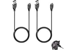 QNENEAM 2 Chargeurs USB Compatibles pour Garmin Fenix 7/7S/7X/6/6S/6X Pro/Fenix 5/5S/5X Plus/Forerunner 935/945/745/Vivoactive 3/4/4S/Instinct/Venu/Vivomove 3, Câble de Recharge Rapide et Sécurisé, 1M
