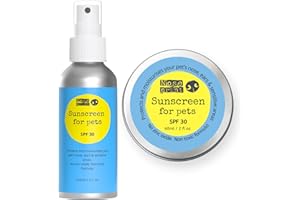 Noseprint SPF 30 Pet Sunscreen Lotion Bottle Sun Protection For Pets 150 ML + 60ML Dog Paw Balm Sun Cream Balm Moisturising Sunscreen For Dogs And Cat Non-Toxic Formula Dog Nose | Dog Sun Protection