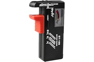 DmDoyy Testeur De Piles Universel, Un Testeur De Piles, Contrôleur De Tension De Batterie Pour AA AAA C D 9V Batteries À Clé À Clé 1.5V
