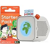Yoto Player (3rd Gen.) + Starter Pack for Big Kids Bundle – Bluetooth Audio Speaker, All-in-1 Screen-Free Device Plays Storie